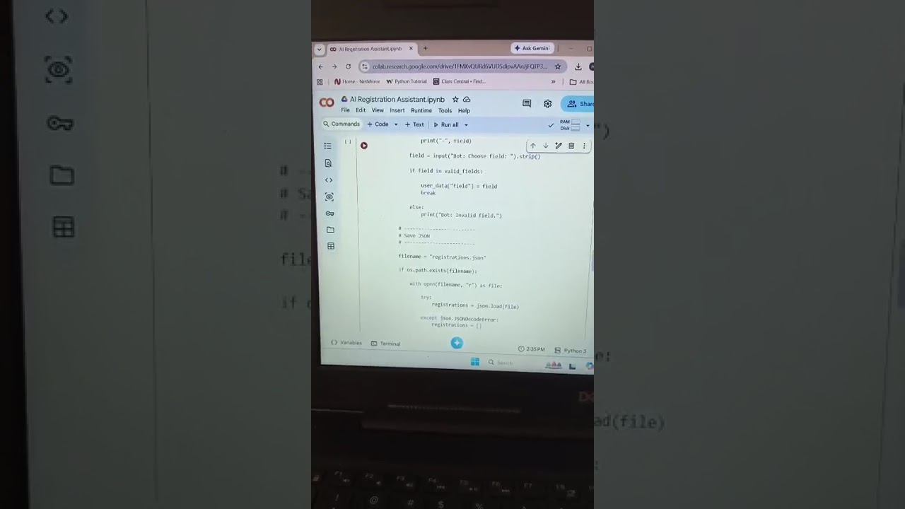 Task Submission - DAS002712 - Registration Assistant