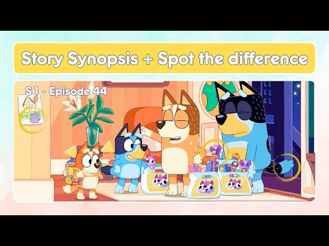 Mind Quiz - Bluey S1E44 Story Synopsis + Spot the difference ｜ Disney Junior ｜ Bluey Game ｜ WiseMind