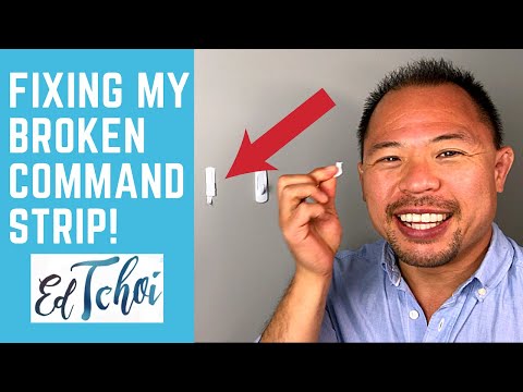 How to remove a BROKEN Command Strip | Ed Tchoi