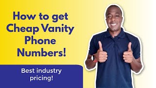 How to get CHEAP vanity phone numbers!