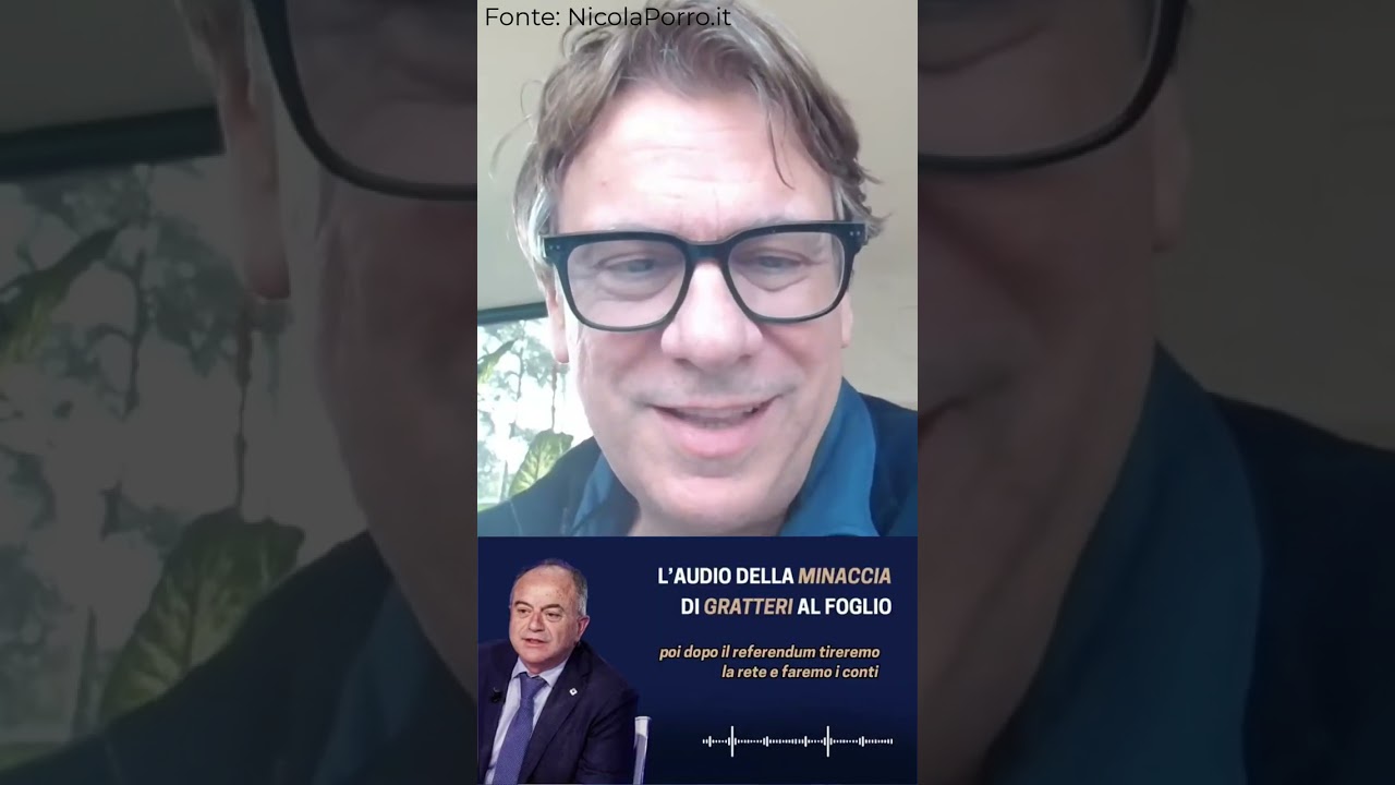 NICOLA PORRO: "ASCOLTATE L'AUDIO DI GRATTERI REGISTRATO DALLA GIORNALISTA DEL FOGLIO"
