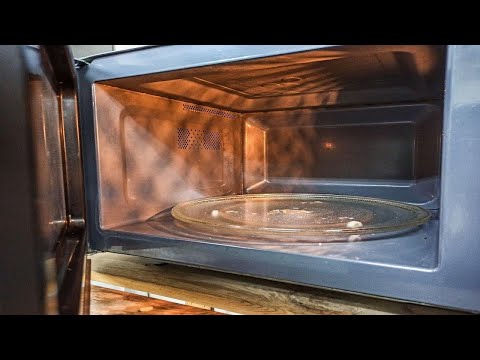 What should I do if my microwave is sparking?