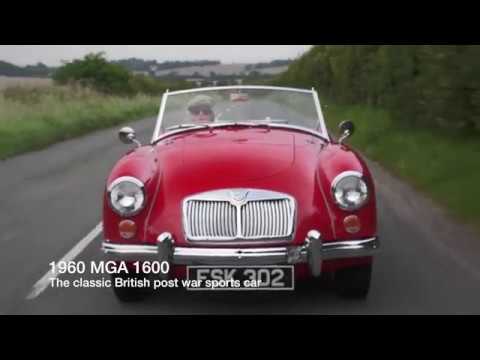 MGA goes for a drive - 1960 MGA 1600