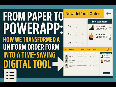 Uniform Order Form Power App