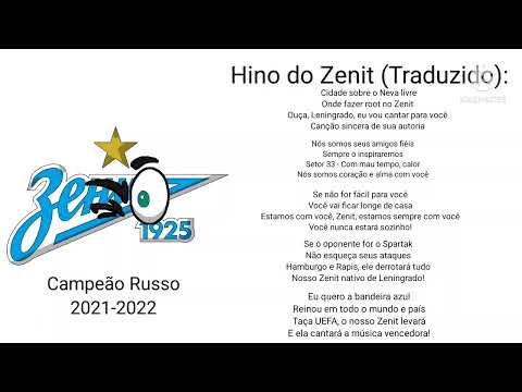Hino do Zenit de São Petesburgo - Traduzido (Pedido de Saint Petersburg FC)