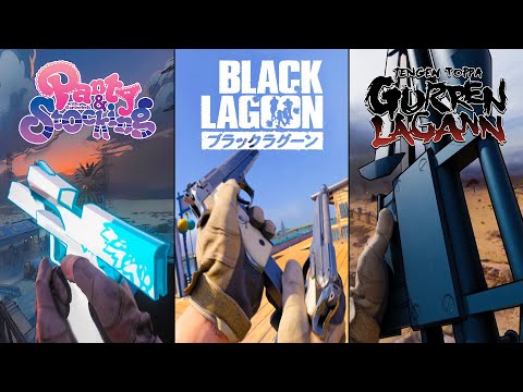 Various iconic guns from anime with COD animations