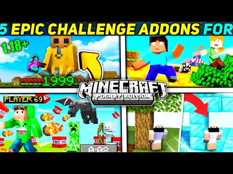 sudichoo - 5 Epic Challenge addons for Minecraft pe ! Best addons for minecraft pe 1.18 | mcpe addons