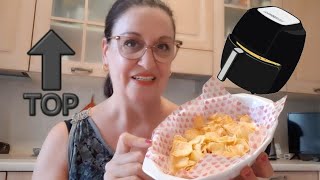 Patatine chips in friggitrice ad aria 😋