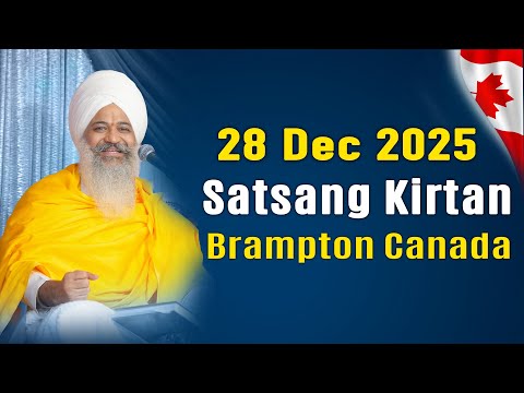 🔴 Live Recorded | 28-Dec-25-Brampton Canada | Satsang Kirtan Samagam | Sant Trilochan Darshan Das Ji