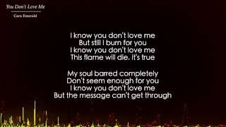 You Don&#39;t Love Me - Caro Emerald (Lyrics)
