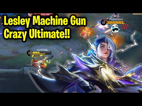 One Ultimate = One Kill Lesley Mayhem Mode!! || Mushii Mobile Legends...