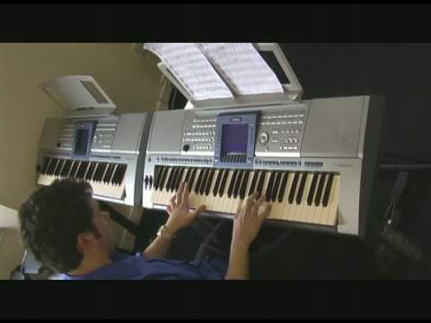 Crockett's Theme Keyboard Arrangement