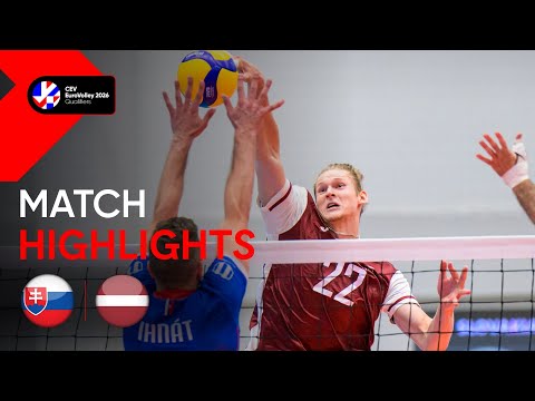 Highlights | Slovakia vs. Latvia | CEV EuroVolley 2026 | Qualification Phase M | Pool G