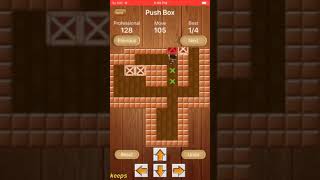 Sokoban Pro Puzzle 128 solved in 231 moves.