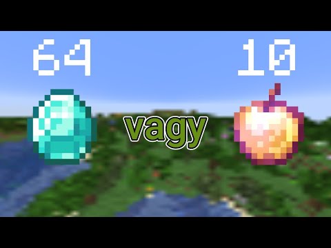 Saláta - Gaming -  64 Diamonds Or 10 OP Golden Apples, Which Do You Choose?  |  Minecraft in Hungarian