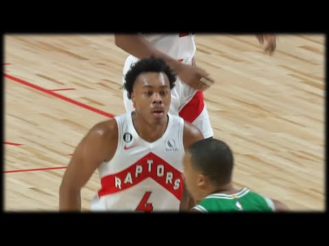 Scottie Barnes Drops in the 3-Pointer - Raptors vs Celtics