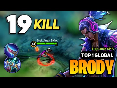 GOLDLANE MONSTER Brody Best Build 2023 [ Brody Top 1 Global Gameplay ] By Sigit Anak SMA - MLBB