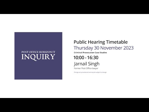 Jarnail Singh - Day 92 AM (30  November 2023) - Post Office Horizon IT Inquiry
