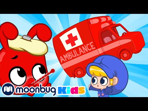Morphle's Ambulance - Kids Video Subtitles | Cartoons for Kids | Moonbug Kids Literacy | Morphle TV