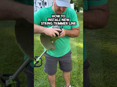 How to install string trimmer line #howto #tutorial #lawncare #grass #stringtrimmer #lawndad #diy