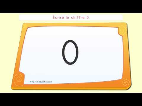 Écriture des chiffres - Écrire le chiffre 0