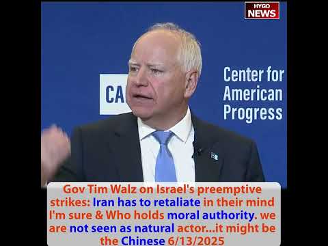 Crazy Eyed Booker Goes INSANE in Screaming Rant; Gov Tim Walz on Israel's preemptive strikes