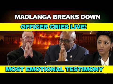 Madlanga BREAKS DOWN as Officer CRIES LIVE! SAD SCENE