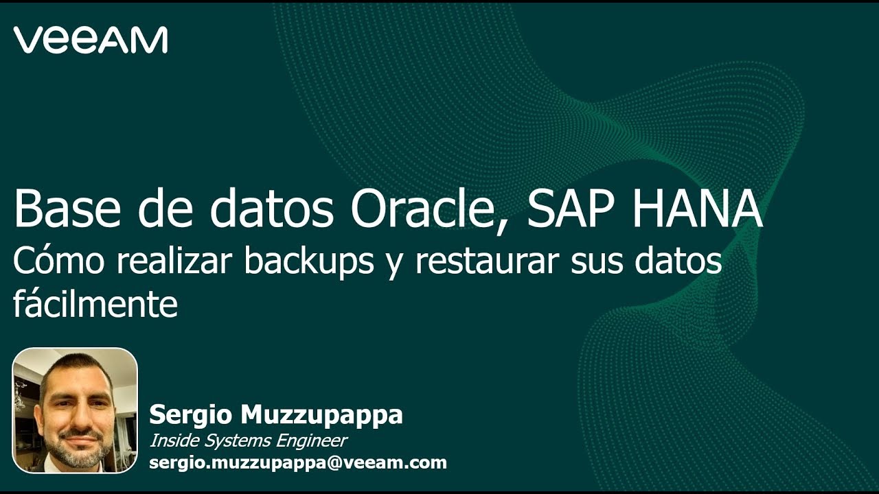 Oracle y SAP HANA: ¿cómo hacer un backup y restaurar sus datos fácilmente? video