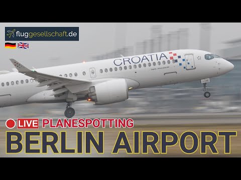 Planespotting LIVE 🐻 Berlin Flughafen LIVE | Montag 9.2.2026 #livestream