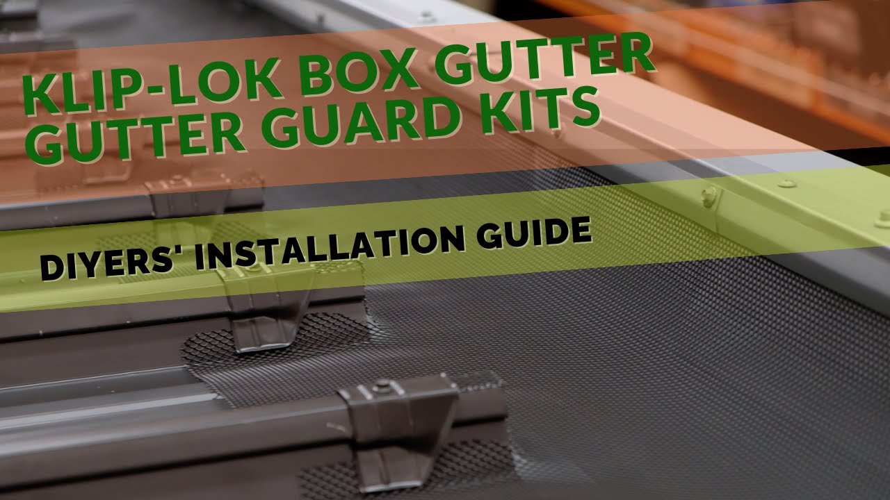 Klip-Lok® Box Gutter Installation