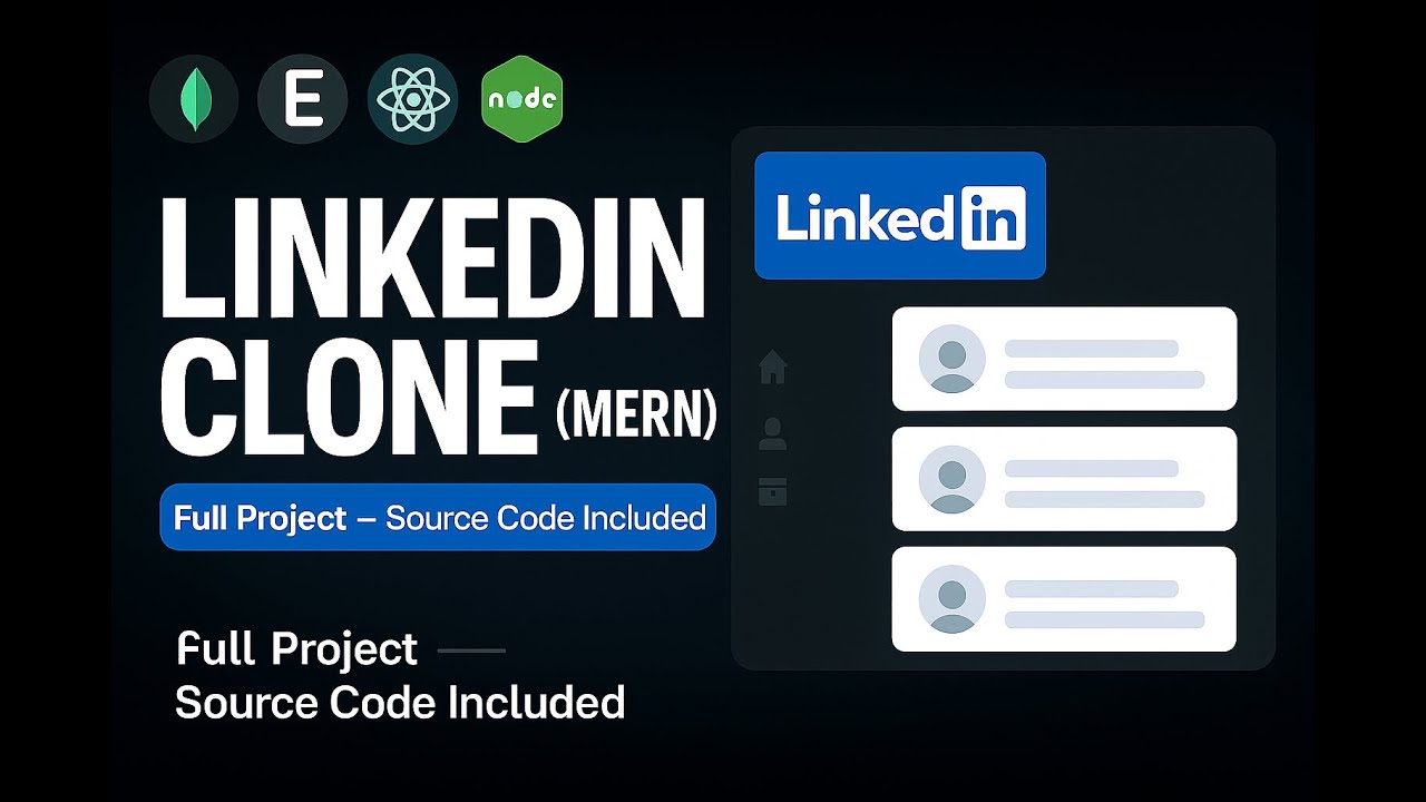 LinkedIn Clone (MERN + Socket.io) | Source Code in Description!