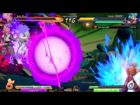 Epic Clash Vegito vs Goku Black and Zamasu For The Win - DBFZ