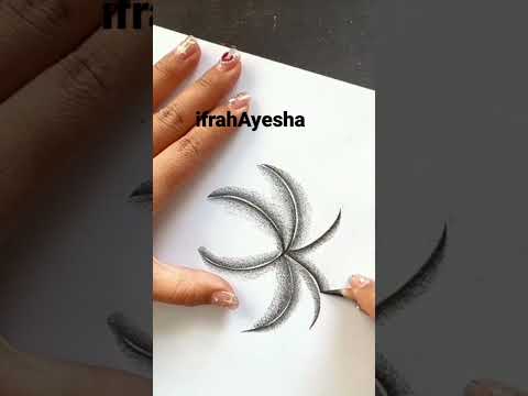 How to draw amazing flowers drawing #youtubeshorts #youtube #ytshorts #ifrah Ayesha