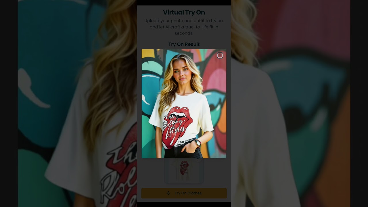 What does AI Virtual Try On look like? #virtualtryon