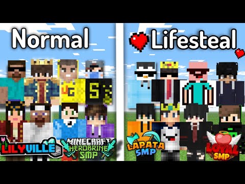 EPIC BATTLE: Normal SMP vs LifeSteal SMP in Indian Minecraft