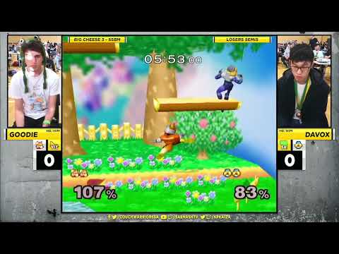 Big Cheese 3 SSBM: Goodie vs Davox (Fox vs Sheik) - Losers Semis