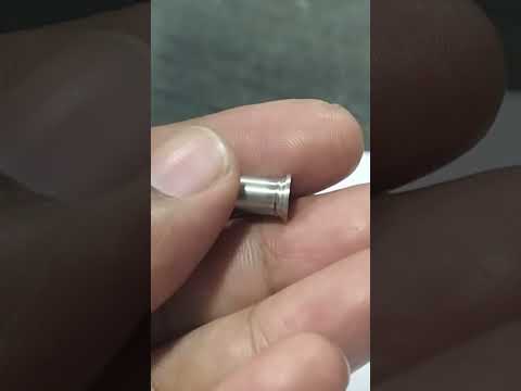 Stainless steel polished dia 8x12 mm long pin, packaging typ...