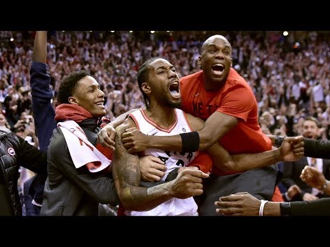 Kawhi Leonard Game Winner Game 7 Shows Emotion! 2019 NBA Playoffs
