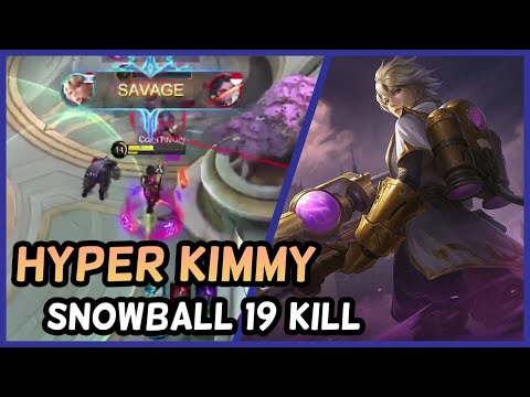Hypercarry Kimmy? SNOWBALLED SAVAGE! Gameplay | Mobile Legends