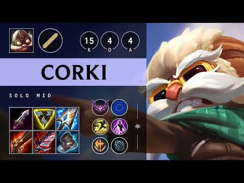 Corki Mid vs Viktor: Triple Kill, Dominating - EUW Master Patch 25.S1.1