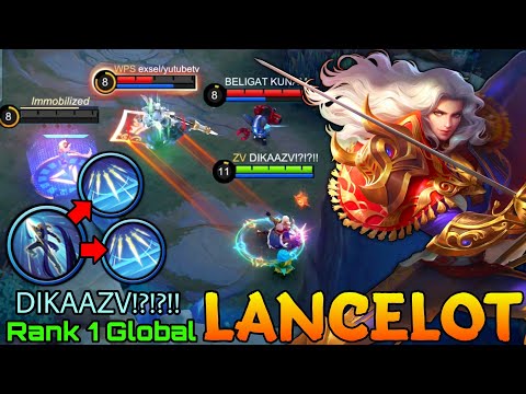 You Can't Escape! Lancelot Deadly Sword Combo! - Top 1 Global Lancelot by DIKAAZV!?!?!! - MLBB