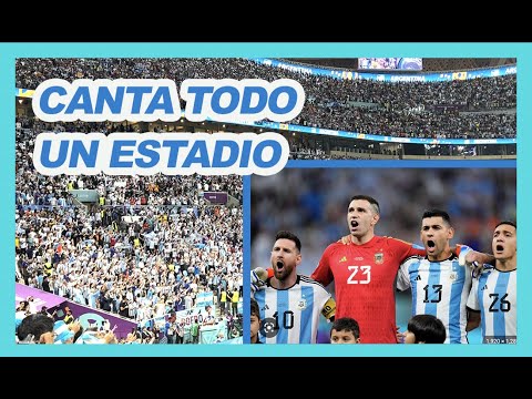 IMPRESIONANTE- Himno de Argentina , Partido Argentina  vs Holanda, Qatar 2022.