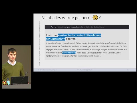 Video Thumbnail: 37C3 -  Oh no: KUNO - Gesperrte Girocards entsperren
