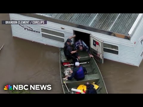 Catastrophic floods trigger water rescues