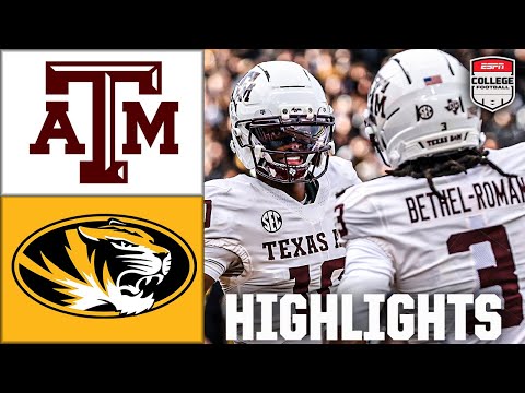 Texas A&M Aggies vs. Missouri Tigers | Full Game Highlights | ESPN College Football