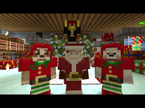 Minecraft Xbox Lets Play - Survival Madness Adventures - Rescue Santa Mini Game [177]