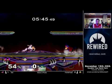 Rewired 2016 Melee Singles Wave 2 Pools - Dai (Falco) vs ForteFreak (Sheik)