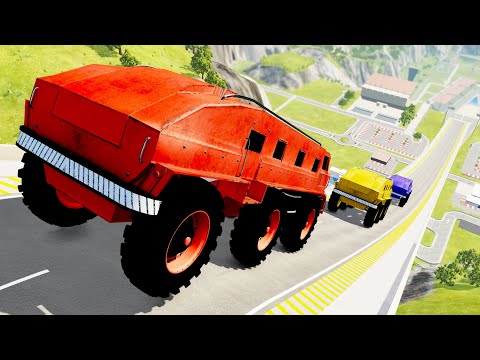 Сars High Jumping Crashes #16 - Beamng drive