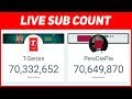 PEWDIEPIE VS T-SERIES LIVE SUB COUNT: WHO WILL PREVAIL?
