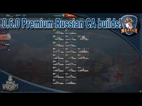 Premium Russian Cruiser 0.6.0 Captain Builds, Kutuzov/Molotov/Murmansk/Krasny Krym